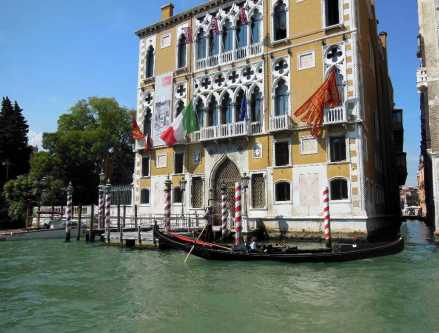 Venedig 13 Gondoliere am Canal Grande