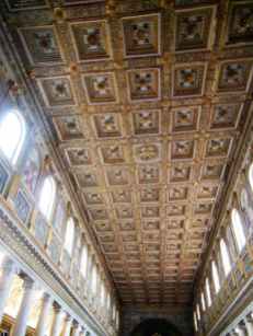 Rom 8 - Santa Maria Maggiore 2 Kasettendecke vergoldet